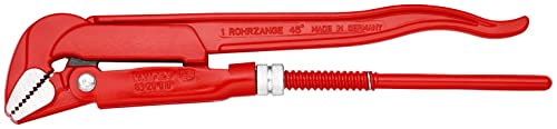 KNIPEX Rohrzange 45° rot pulverbeschichtet 320 mm, 83 20 010