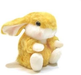 Floppy Baby Bunny Orange Fuzzy Town Keychain 4" by Fuzzy Town