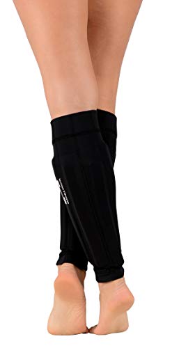 Wearable Weights Weighted Black Workout Compression Leg Sleeves (Large/XL, 1.5lbs Each) - Thumbnail 2