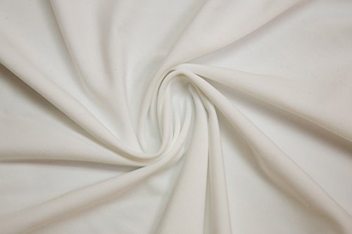 Nylon Lycra Spandex Swimwear / Activewear Fabric 56-58" Wide By The Yard (White)