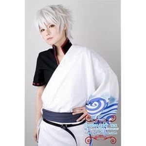 コスプレウイッグ ぎんたま 銀魂 坂田銀時 耐熱高品質ウィッグ