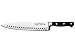 Winco KFP-103, 10″ Acero Chef’s Knife with Hollow Ground, Cook's Knife with Black Handle, Triple Riveted One Piece Full Tang Professional Chefs Knife