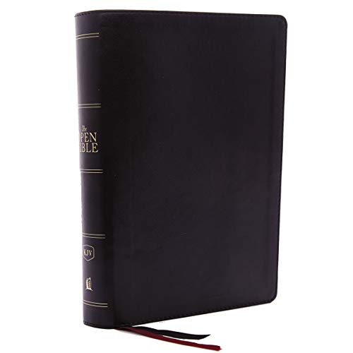 The KJV, Open Bible, Leathersoft, Black, Red Letter Edition, Comfort Print: Complete Reference Syste by Thomas Nelson