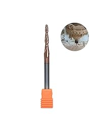 spetool molinillo de carburo de tungsteno Cónica vástago de 1/4" 3" Ovl con puntas de 1,5 mm. de carpintería para tallar CNC herramienta