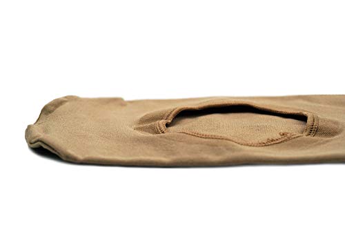 DANCEYOU Women's Full Stretch Convertible Girls Body Tights for Dance Performances, Tan, Size XL