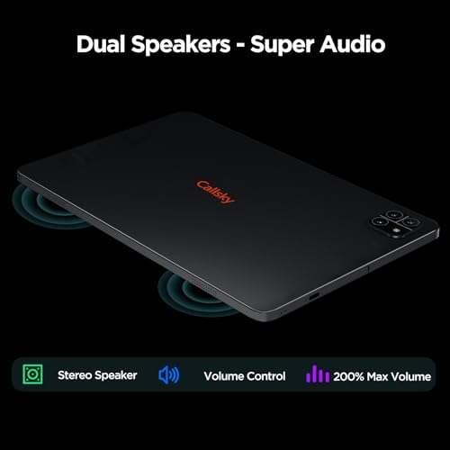 Android Tablet, 10.1 inch Android 15 Tablet with Octa-core Processor RAM 12GB ROM 64GB(Up to 2 TB), 800x1280 Resolution, WiFi 6 & Bluetooth, Dual Speakers, 5MP+8MP, 6000mAh, Tablets 2025