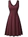 FENSACE Summer Beach Maroon Dresses For Women, Bordeaux, Large, Bordeaux, Large