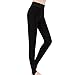 Tengo Women Winter Warm Velvet Stretchy Leggings Pants (One Size, Black)
