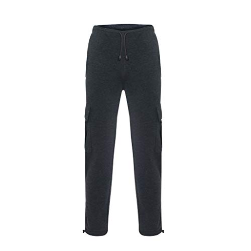 LISTHA Wild Cargo Pants Men Overalls Big Pocket Sport Work Combat Trousers Dark Gray