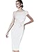 VfEmage Womens Elegant Floral Applique Cocktail Party Bridesmaid Dress 3997 WHT 14
