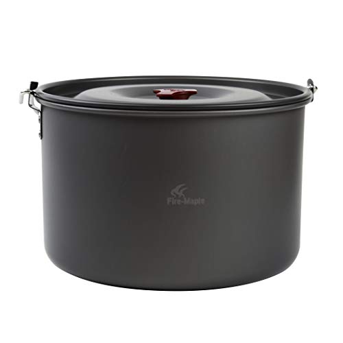 Fire-Maple FMC-215 Outdoor Camping Large 8L Pot One Camping Hanging Pots Picnic Cooker Alumium Cooking Pot for 6-8 Persons