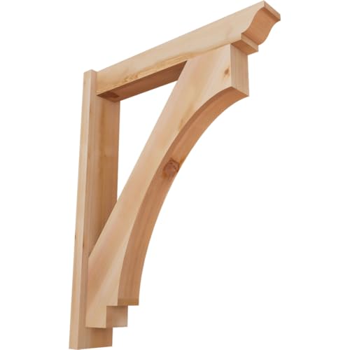 5 1/2"W x 28"D x 36"H Imperial Smooth Traditional Outlooker, Western Red Cedar