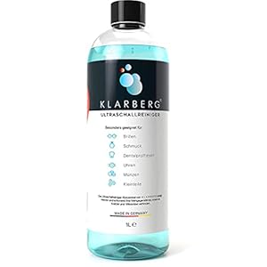 KLARBERG® Ultrasone reiniger concentraat – voor het reinigen van brillen, sieraden, kunstgebitten, horloges, munten en…