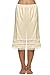 Avidlove Women Lingerie Satin Lace Pettipants Snip-it Culottes Slips Bloomers Split Skirt,Style1-Beige (FBA),X-Large
