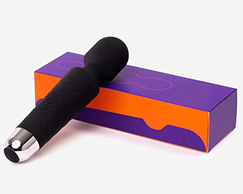 Oliver-James-Massaggiatore-Wand-Massaggiante-Personale-Elettrica-20-modalita-di-vibrazione-8-velocita-per-Massaggi-Rilassanti-e-per-Alleviare-la-Tensione-Muscolare-borsa-da-viaggio-Nero