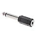 Kmise A7843 6.35mm 1/4 Male to 3.5mm 1/8 Female Mono Audio Mic Plug Adapter Jack, 2 Piece