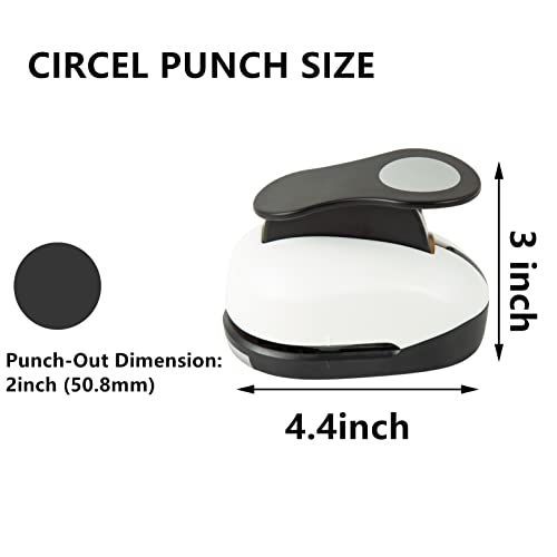 2"inch Hole Punch Circle Cutter Punches Paper Circles Craft Punches