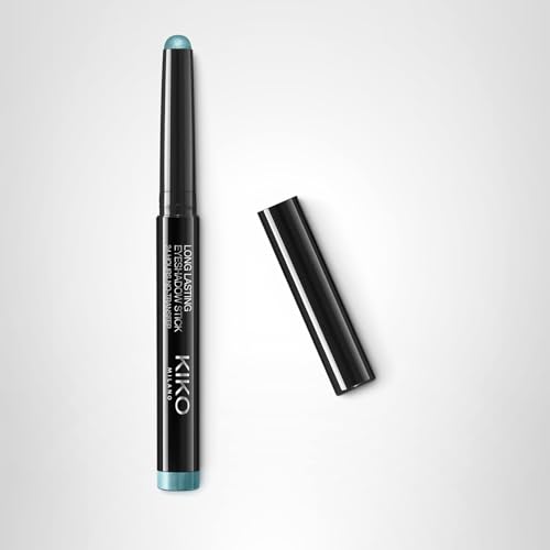 Kiko Milano Long Lasting Eyeshadow Stick - 24-Hour Wear, Transfer-Proof, Creamy Blendable Formula with Argan Oil, No-Transfer, Easy Application - 28 Jungle Green - 1.64g