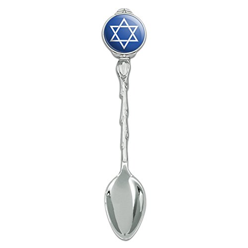 Star of David Jewish Israel Ancient Religion Symbol Novelty Collectible Demitasse Tea Coffee Spoon
