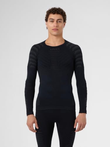 UYN Herren Resilyon Langarmshirt, Black/Anthracite, XXL EU