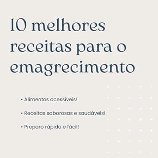 Livro As 10 melhores receitas para emagrecimento!
