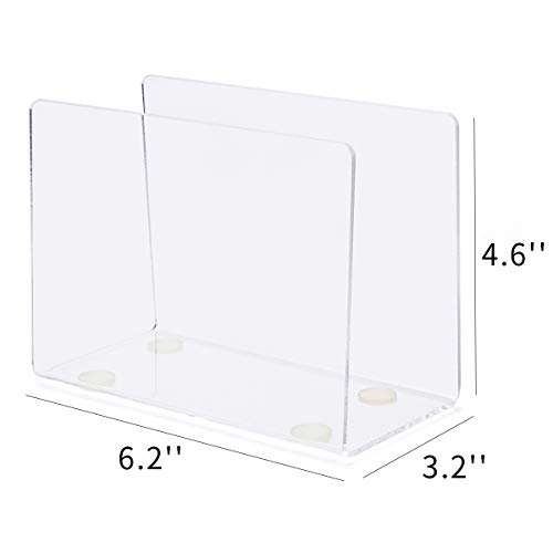 U Shape Cocktail Napkin Holder,Acrylic Napkin Stand,Clear Facial Tissue Holder -SupperAcrylic - Thumbnail 3
