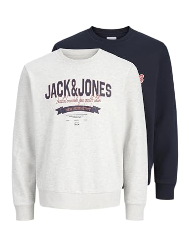 Jjelogo Sweat Crew 2 Col Ss26 2Pk Mp