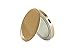 Hyper Pearl Compact Mirror USB Rechargeable Battery Pack, Light Up Personal Makeup Mirror with a 3000mAh Battery and 2.1 Amp USB Port (Gold)