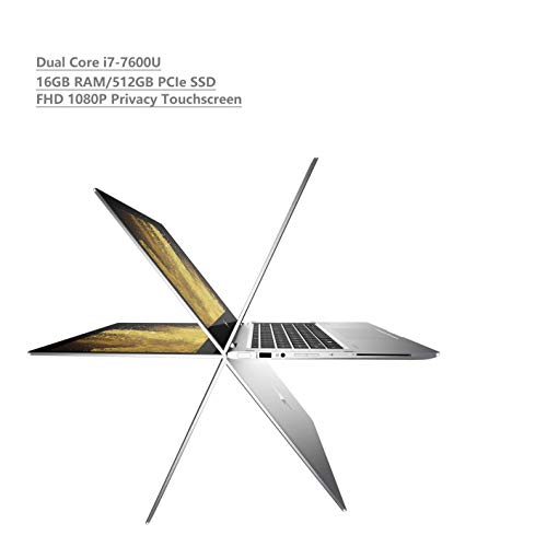 HP Elitebook 1030 X360 G2 2-in-1 13.3″ Full HD FHD(1920×1080) Privacy Touchscreen Business Laptop (Intel i7-7600U, 16GB RAM, 512GB PCIe NVMe SSD) Backlit, Thunderbolt, Fingerprint, NFC, Windows 10 Pro