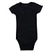 ROMPERINBOX Unisex Solid Black Baby Bodysuit 0-24 Months Multi-packs Interlock 195 Gsm (0-3M, Black 5 Pack)