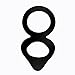 Levett Silicone Cock Ring with 2-ings Design Around Penis and Testicles for Slowing Down Ejacculation and Longer- lasting
