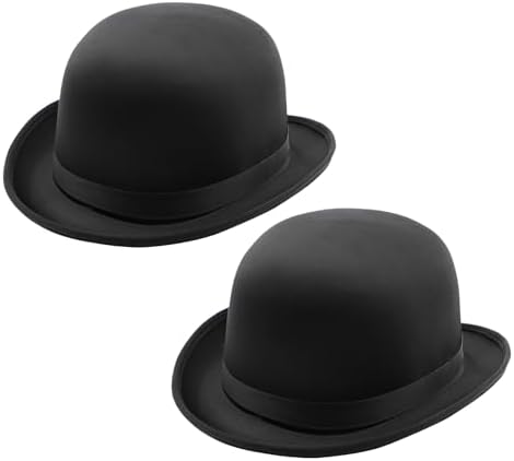 Dress Up America Sombrero Derby De Terciopelo Negro – Talla Adulto Y Niños, Ideal Para Disfraces, Fiestas Y Eventos Temáticos