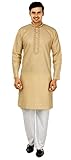 Maple Clothing Mens Kurta Pajama Embroidered Silk Cotton Indian Apparel