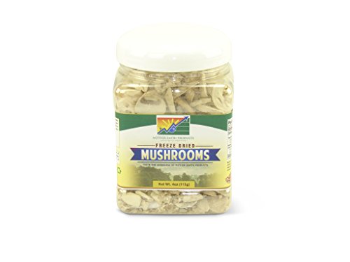 Mother Earth Products Freeze Dried Mushrooms, Quart Jar