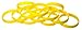 TheAwristocrat 1 Dozen Multi-Pack Yellow Wristbands Bracelets Silicone Rubber, Select from a Variety of Colors, Adult, 202 mm, Yellow