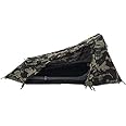 Ridgeback One Person Tent, Easy to Setup Ruggedized Waterproof Tent for Camping, Bugout Bivy Sack, Camping Tents & Survival Shelter