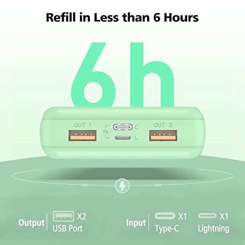 Yoobao Portable Charger 10000mAh Cute Power Bank for Girls Mini Fast Charging Compact Battery