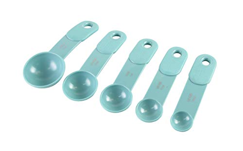 5 KitchenAid+9+Piece+Measuring+Spoon+Aqua