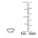 Sterling Silver Cubic Zirconia 2-row Round-cut Eternity Band Ring