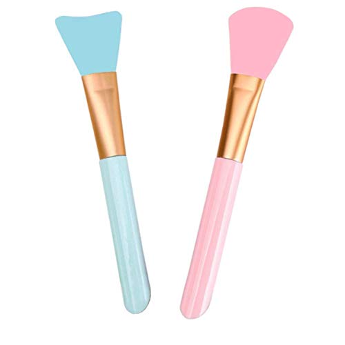 Angel Kiss 2 Piece Silicone Face Mask Brush for Facials,Mud,Clay Mask, DIY, Modeling Mask, Hairless Body Lotion, Butter Applicator Tools