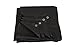 Juvale 6x6 Feet Heavy Duty Tarp for Camping, Protective Outdoor Cover with Grommets and Carrying Case, Waterproof Black Tarp for Camping, Outdoor Mat, Picnic Mat, Tent Pad, Backdrop, and Acting Prop