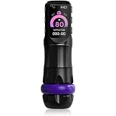 OG Tattoo Machine Wireless Tattoo Gun Rotary with 3.5mm Stroke Length,1700mAh Power Tattoo Equipment Supply with An Extra Chargable Battery for Professional Tattoo Artists(Black)
