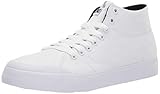 DC Women's Evan HI Zero TX Skate Shoe, White, 9.5 M