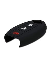 kwmobile - Carcasa de silicona para llave de coche Nissan de 3 botones, color azul