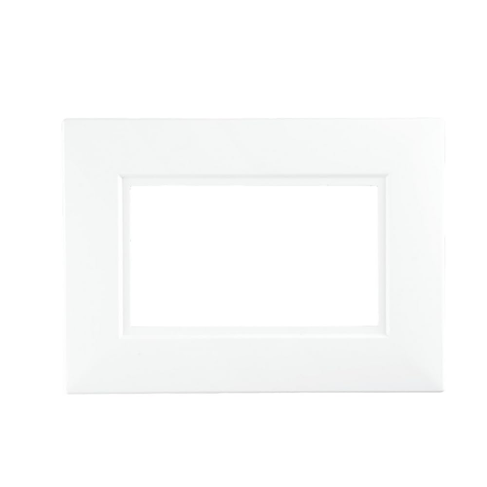 Dencon 2 Gang White Finger Plates for Light Switches & Double Sockets - Pack of 2