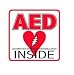 AED Automated External Defibrillator Inside Decal Sticker