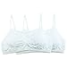 Fruit of the Loom Big Girls' Seamless Bralette with Lace, White/White, 28