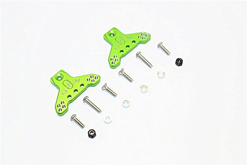 Axial SMT10 Grave Digger Upgrade Parts (AX90055) Aluminum Front/Rear Adjustable Shock Mount - 1Pr Set Green