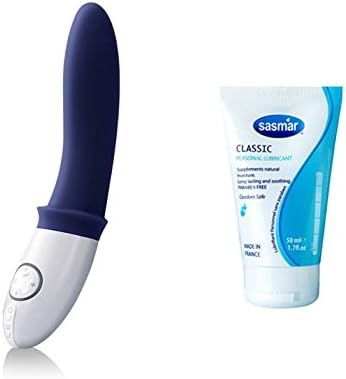 Bundle Kit-LELO BILLY Deep Blue+FDA Approved Sasmar Classic Water-Based Personal Lubricant 1.7 Fl.oz Made in France+Free with 2 AfterGlow Cleansing Tissue
