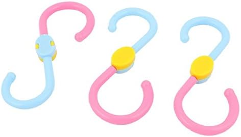 OPPOHERE Swivel Rotating Resin S Hook Multifunctional Clothes Hanger Hooks 6PCS